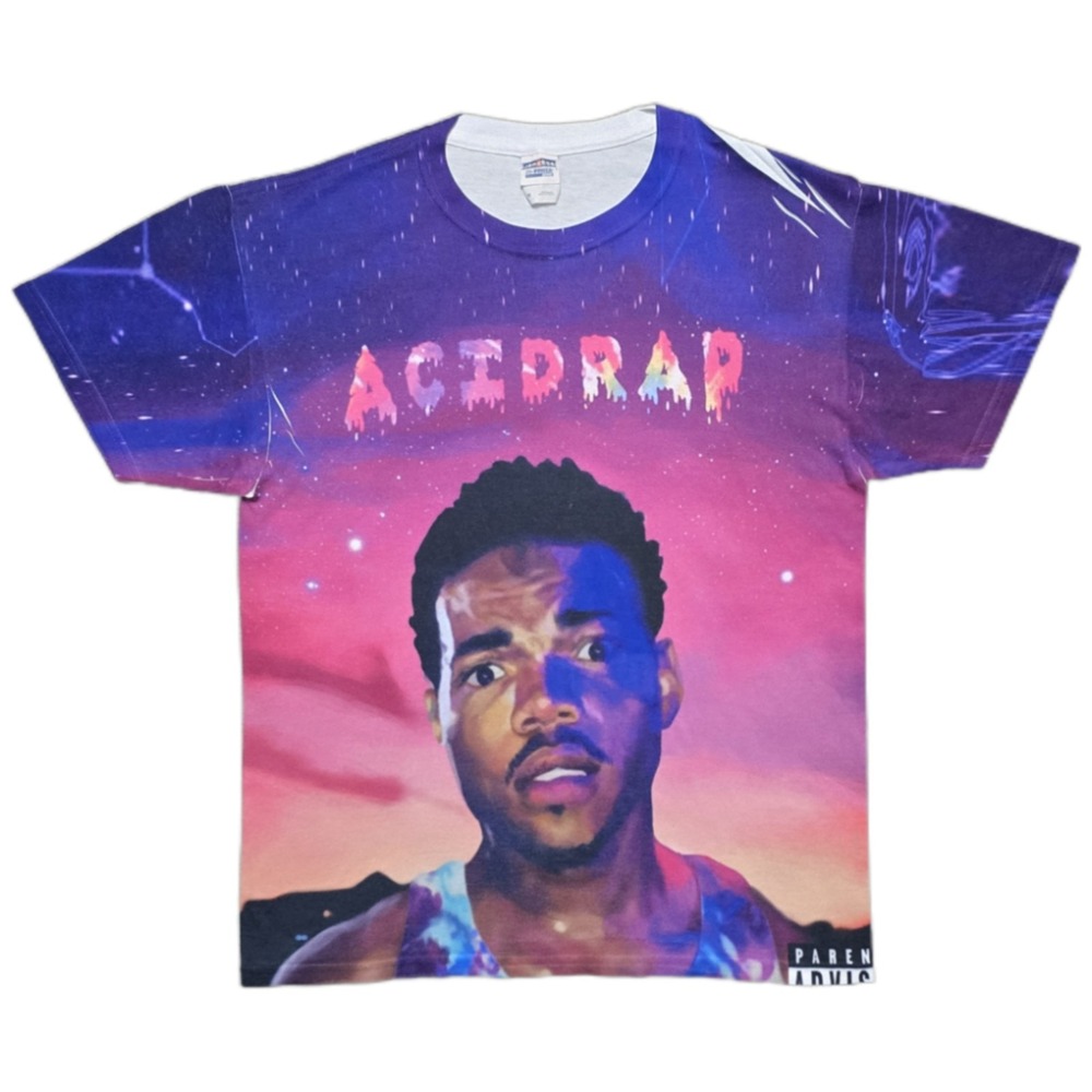 Rare Chance The Rapper Acid Rap All Over Print T-Shirt Mens M Rap Tee